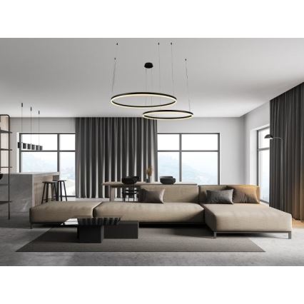 Dimmbare LED-Hängeleuchte LED/100W/230V 3000-6500K d 80 cm + Fernbedienung