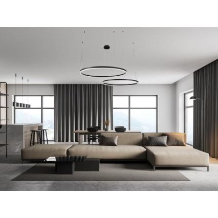 Dimmbare LED-Hängeleuchte LED/100W/230V 3000-6500K d 80 cm + Fernbedienung