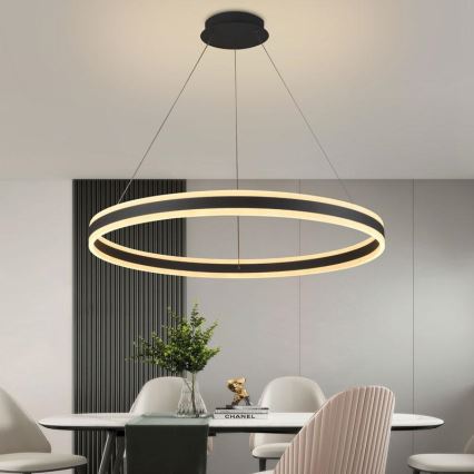 Dimmbare LED-Hängeleuchte LED/110W/230V 3000-6500K d 80 cm + Fernbedienung