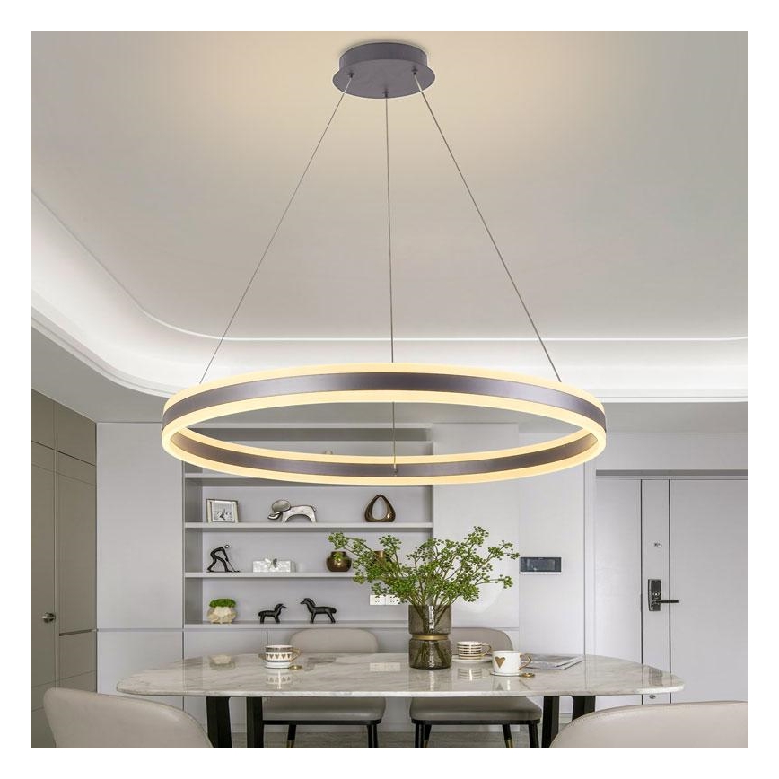 Dimmbare LED-Hängeleuchte LED/110W/230V 3000-6500K d 80 cm + Fernbedienung