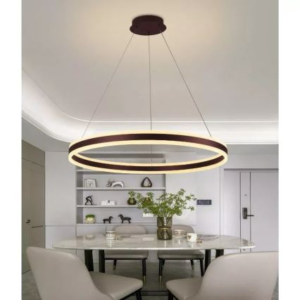 Dimmbare LED-Hängeleuchte LED/110W/230V 3000-6500K d 80 cm + Fernbedienung