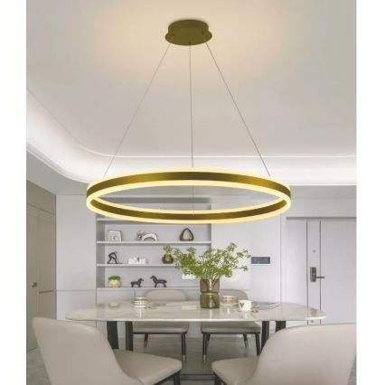 Dimmbare LED-Hängeleuchte LED/110W/230V 3000-6500K d 80 cm + Fernbedienung