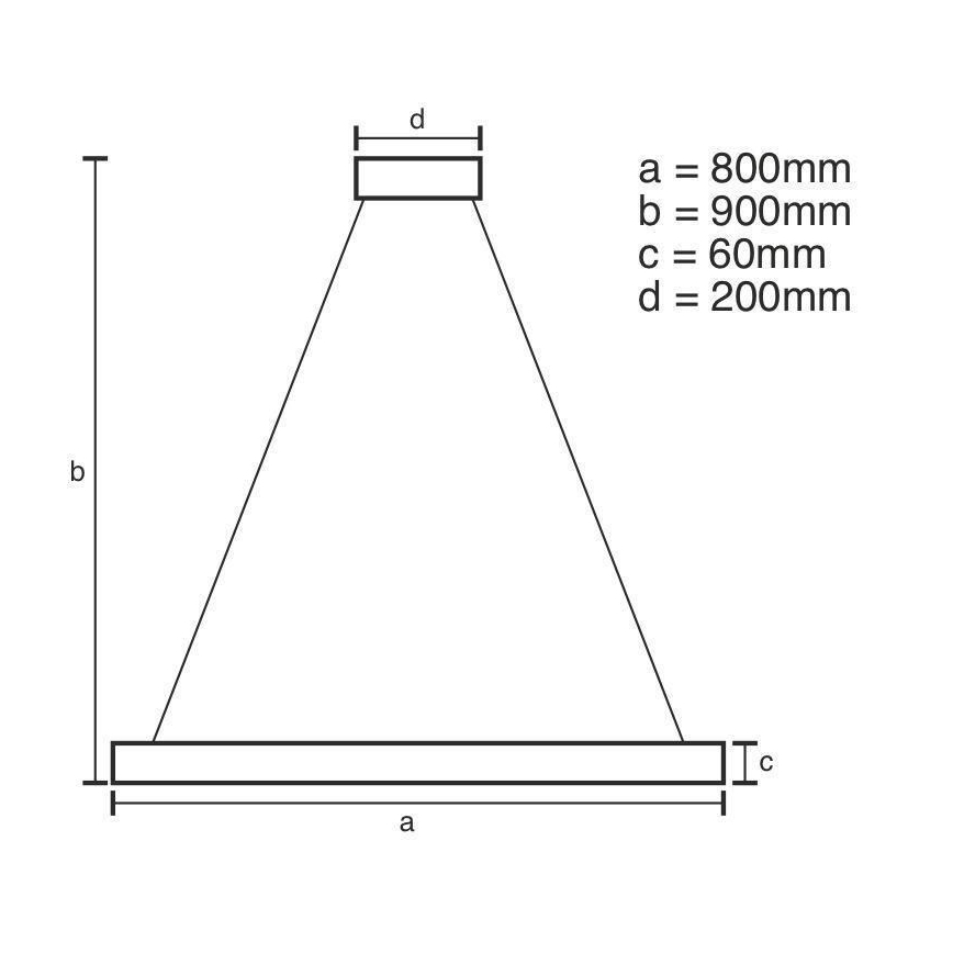 Dimmbare LED-Hängeleuchte LED/110W/230V 3000-6500K d 80 cm + Fernbedienung