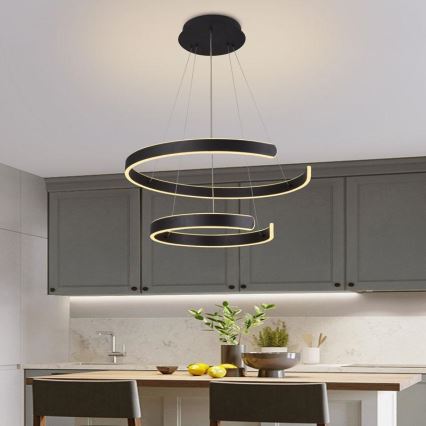 Dimmbare LED-Hängeleuchte LED/120W/230V 3000-6500K d 60 cm + Fernbedienung
