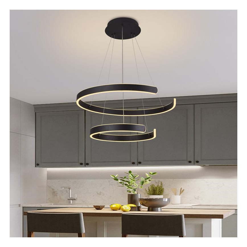 Dimmbare LED-Hängeleuchte LED/120W/230V 3000-6500K d 60 cm + Fernbedienung