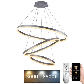 Dimmbare LED-Hängeleuchte LED/125W/230V 3000-6500K d 80 cm + Fernbedienung