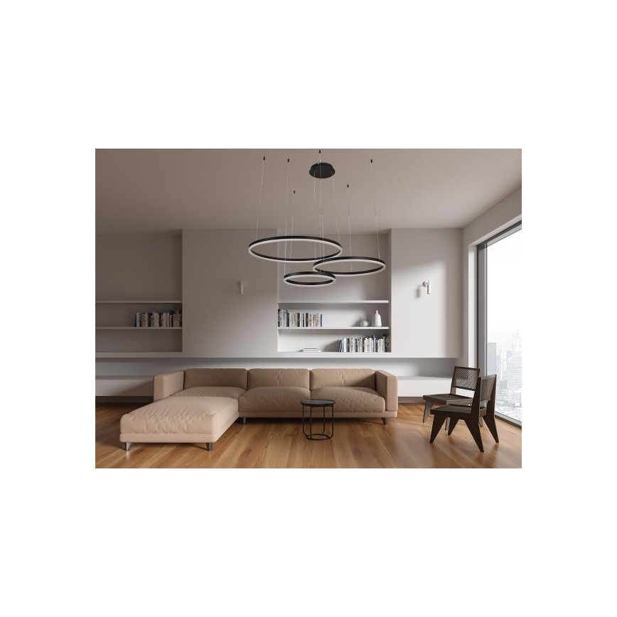 Dimmbare LED-Hängeleuchte LED/125W/230V 3000-6500K d 80 cm + Fernbedienung