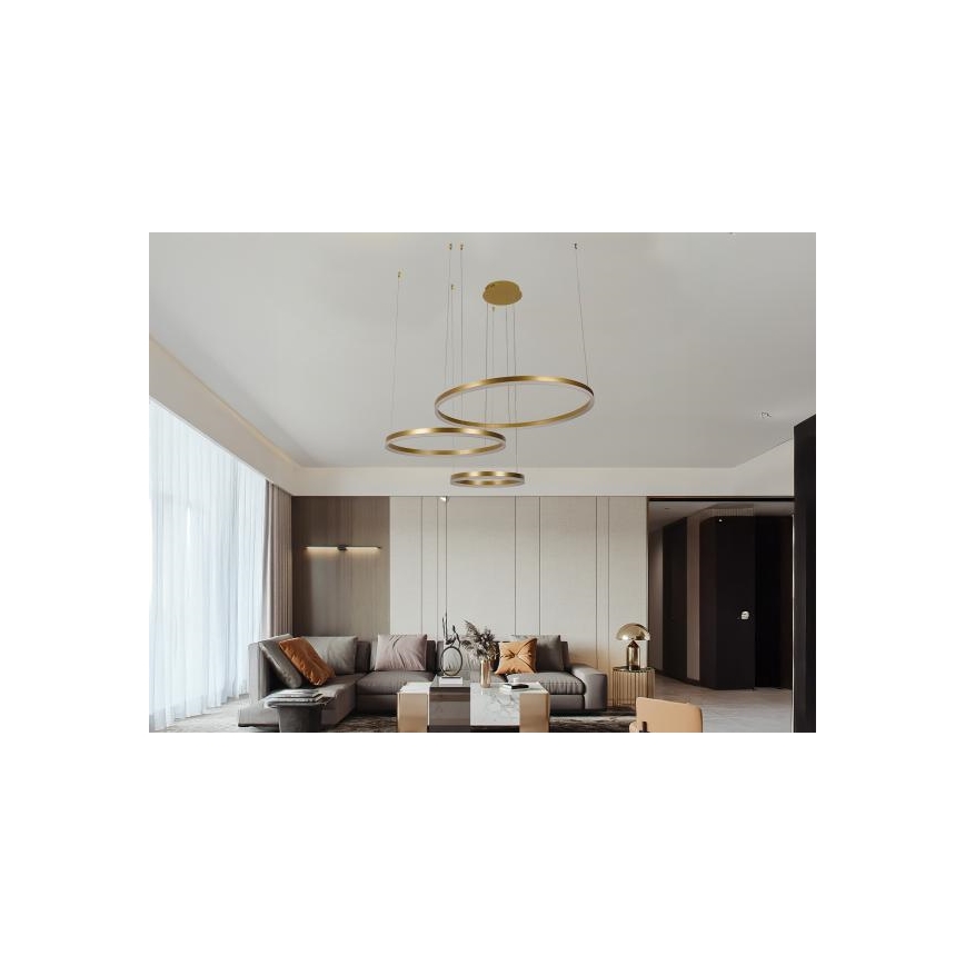 Dimmbare LED-Hängeleuchte LED/125W/230V 3000-6500K d 80 cm + Fernbedienung