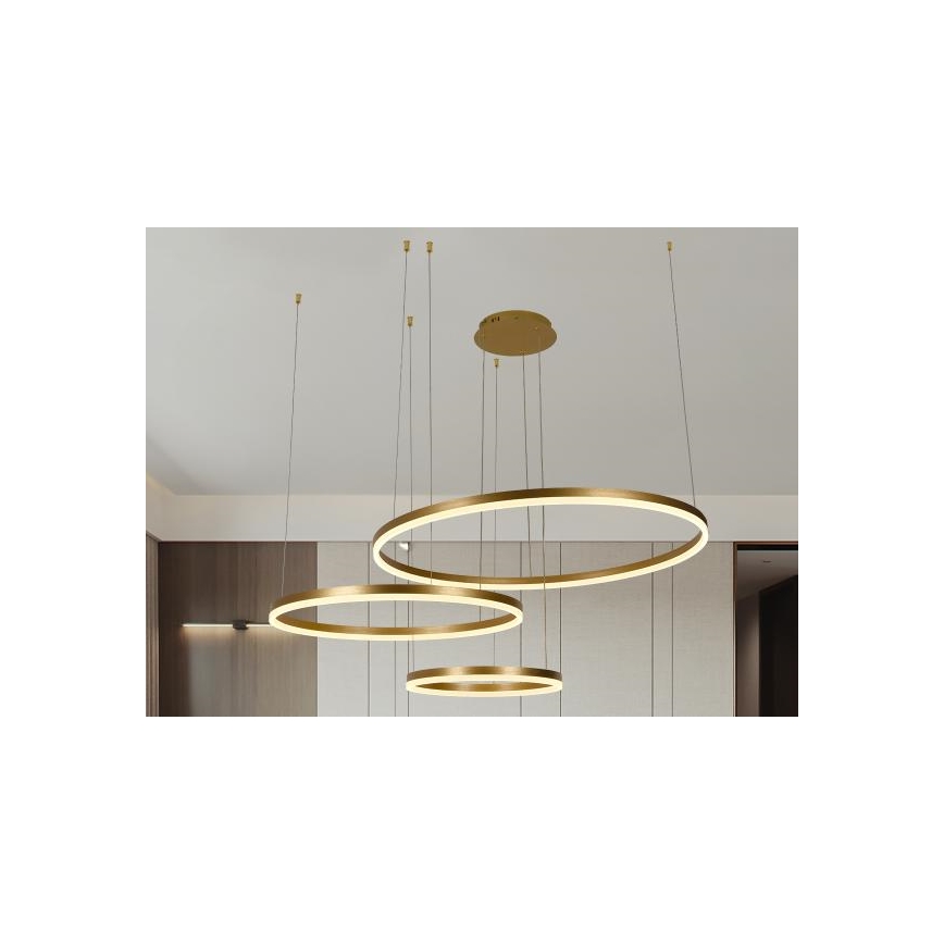 Dimmbare LED-Hängeleuchte LED/125W/230V 3000-6500K d 80 cm + Fernbedienung