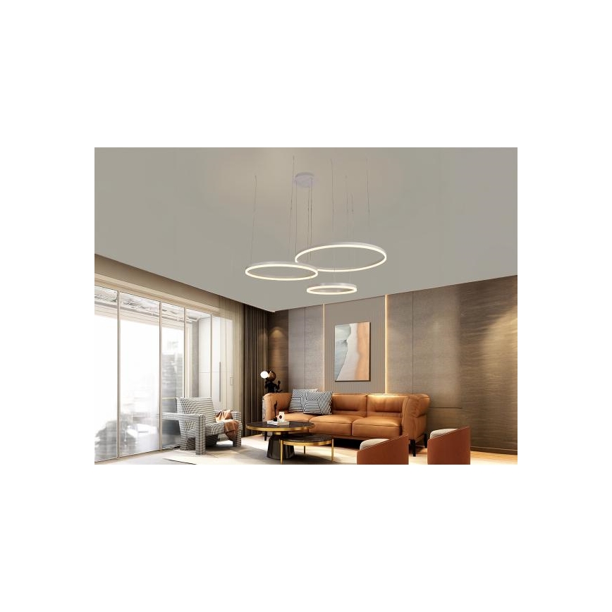 Dimmbare LED-Hängeleuchte LED/125W/230V 3000-6500K d 80 cm + Fernbedienung