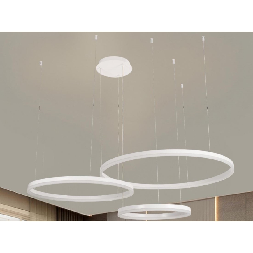 Dimmbare LED-Hängeleuchte LED/125W/230V 3000-6500K d 80 cm + Fernbedienung