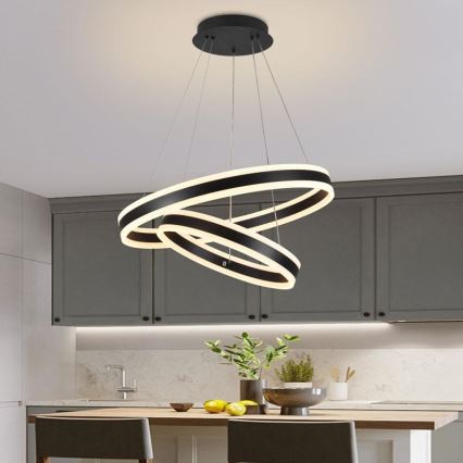 Dimmbare LED-Hängeleuchte LED/135W/230V 3000-6500K d 60 cm + Fernbedienung