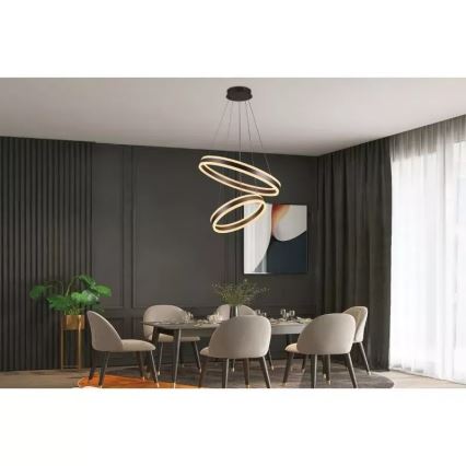 Dimmbare LED-Hängeleuchte LED/135W/230V 3000-6500K d 60 cm + Fernbedienung