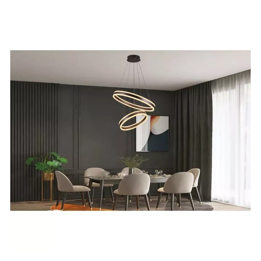 Dimmbare LED-Hängeleuchte LED/135W/230V 3000-6500K d 60 cm + Fernbedienung