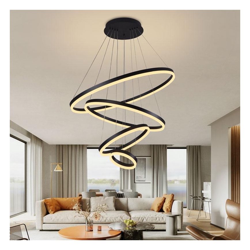 Dimmbare LED-Hängeleuchte LED/165W/230V 3000-6500K d 80 cm + Fernbedienung