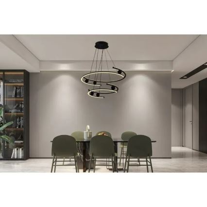 Dimmbare LED-Hängeleuchte LED/170W/230V 3000-6500K d 80 cm + Fernbedienung