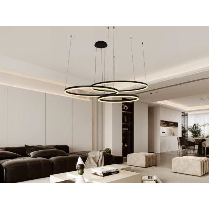 Dimmbare LED-Hängeleuchte LED/170W/230V 3000-6500K d 100 cm + Fernbedienung