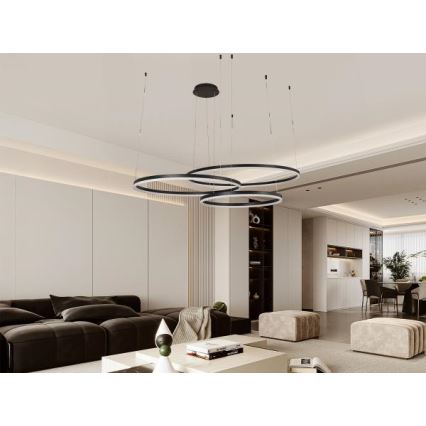 Dimmbare LED-Hängeleuchte LED/170W/230V 3000-6500K d 100 cm + Fernbedienung