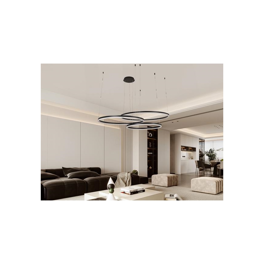 Dimmbare LED-Hängeleuchte LED/170W/230V 3000-6500K d 100 cm + Fernbedienung