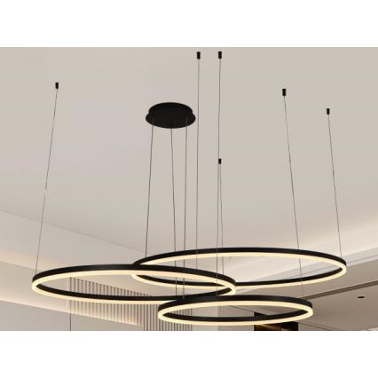 Dimmbare LED-Hängeleuchte LED/170W/230V 3000-6500K d 100 cm + Fernbedienung