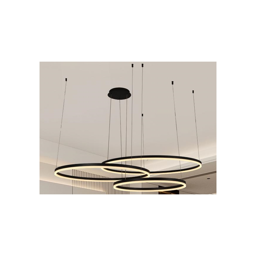 Dimmbare LED-Hängeleuchte LED/170W/230V 3000-6500K d 100 cm + Fernbedienung