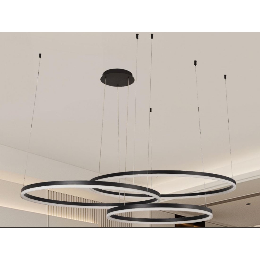 Dimmbare LED-Hängeleuchte LED/170W/230V 3000-6500K d 100 cm + Fernbedienung