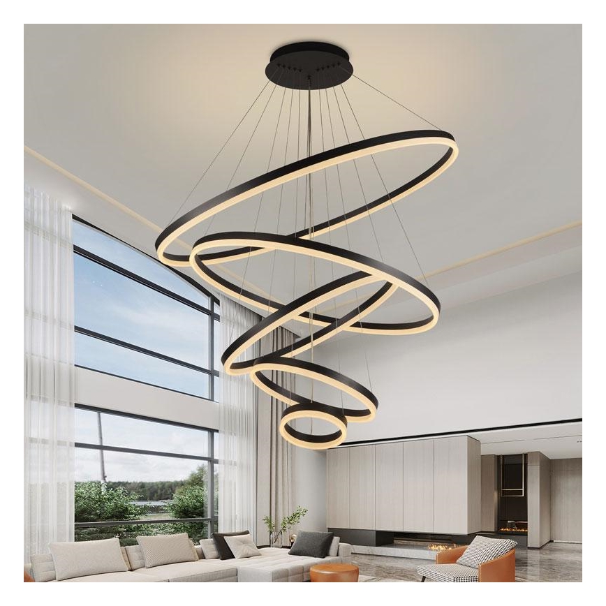 Dimmbare LED-Hängeleuchte LED/210W/230V 3000-6500K d 100 cm + Fernbedienung