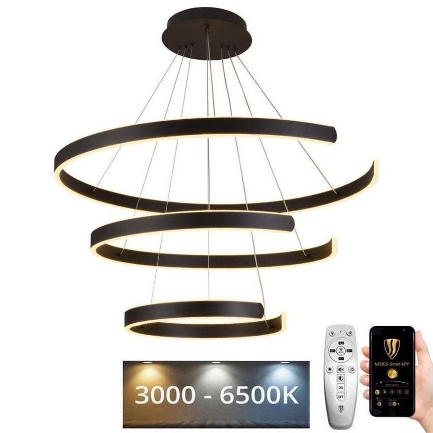 Dimmbare LED-Hängeleuchte LED/220W/230V 3000-6500K d 80 cm + Fernbedienung