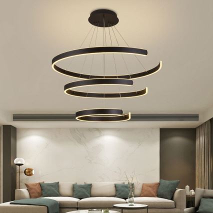 Dimmbare LED-Hängeleuchte LED/220W/230V 3000-6500K d 80 cm + Fernbedienung