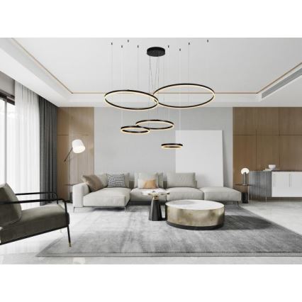 Dimmbare LED-Hängeleuchte LED/220W/230V 3000-6500K d 100 cm + Fernbedienung