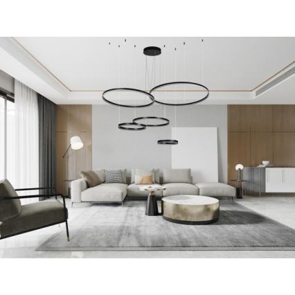 Dimmbare LED-Hängeleuchte LED/220W/230V 3000-6500K d 100 cm + Fernbedienung
