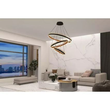 Dimmbare LED-Hängeleuchte LED/240W/230V 3000-6500K d 80 cm + Fernbedienung