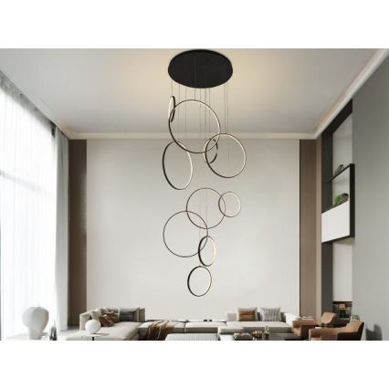 Dimmbare LED-Hängeleuchte LED/290W/230V 3000-6500K d 60 cm + Fernbedienung