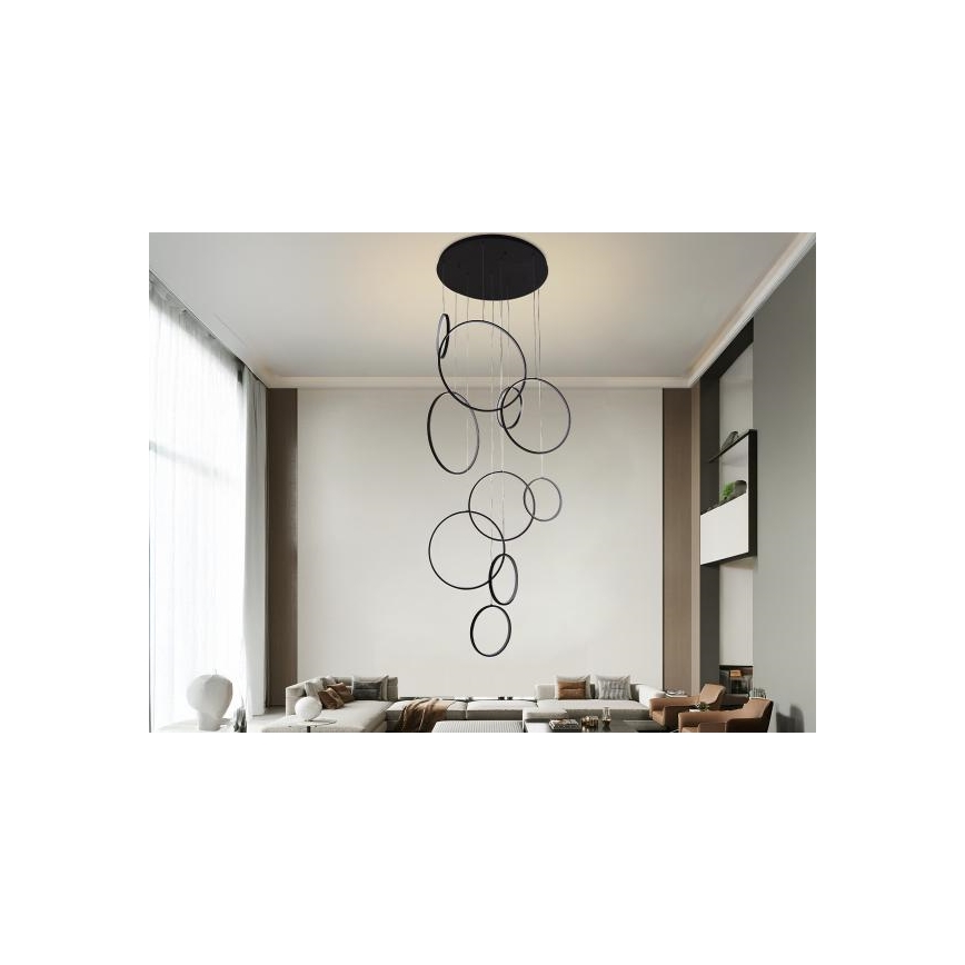Dimmbare LED-Hängeleuchte LED/290W/230V 3000-6500K d 60 cm + Fernbedienung