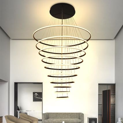 Dimmbare LED-Hängeleuchte LED/365W/230V 3000-6500K d 100 cm + Fernbedienung