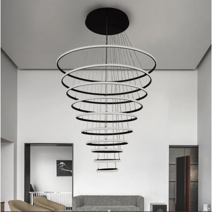 Dimmbare LED-Hängeleuchte LED/365W/230V 3000-6500K d 100 cm + Fernbedienung