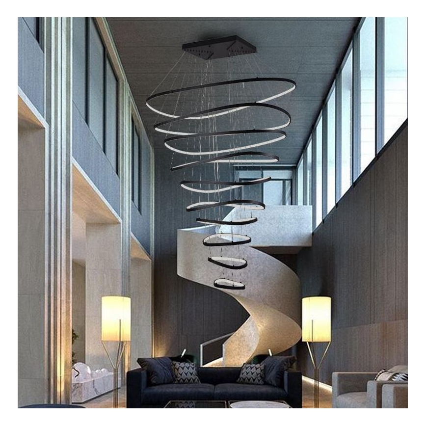 Dimmbare LED-Hängeleuchte LED/370W/230V 3000-6500K d 100 cm + Fernbedienung