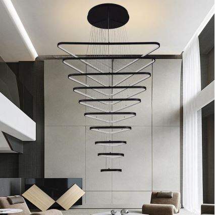 Dimmbare LED-Hängeleuchte LED/385W/230V 3000-6500K d 100 cm + Fernbedienung