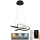 Dimmbare LED-Hängeleuchte LED/40W/230V 3000-6500K d 48 cm schwarz + Fernbedienung