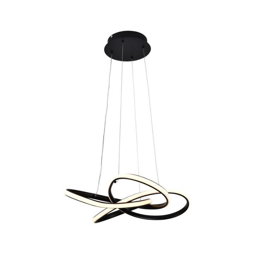 Dimmbare LED-Hängeleuchte LED/40W/230V 3000-6500K d 48 cm schwarz + Fernbedienung