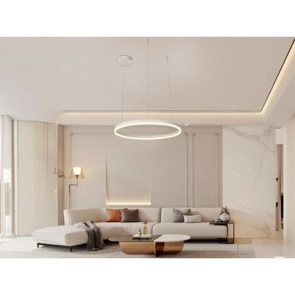 Dimmbare LED-Hängeleuchte LED/42W/230V 3000-6500K d 60 cm + Fernbedienung