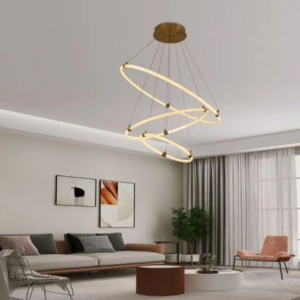 Dimmbare LED-Hängeleuchte LED/45W/230V 3000-6500K d 80 cm + Fernbedienung