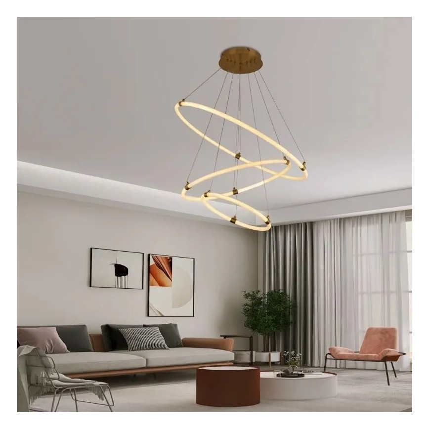 Dimmbare LED-Hängeleuchte LED/45W/230V 3000-6500K d 80 cm + Fernbedienung