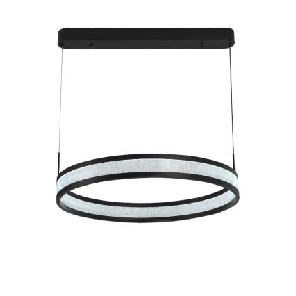 Dimmbare LED-Hängeleuchte LED/45W/230V 3000-6500K d 60 cm schwarz + Fernbedienung