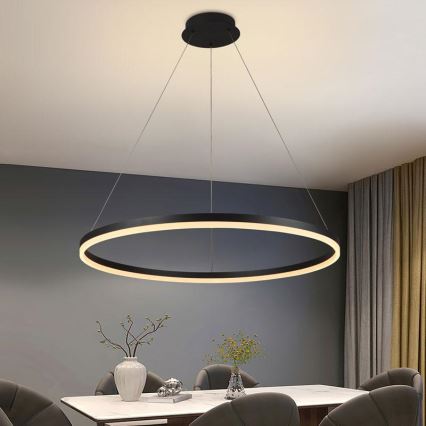 Dimmbare LED-Hängeleuchte LED/55W/230V 3000-6500K d 80 cm + Fernbedienung