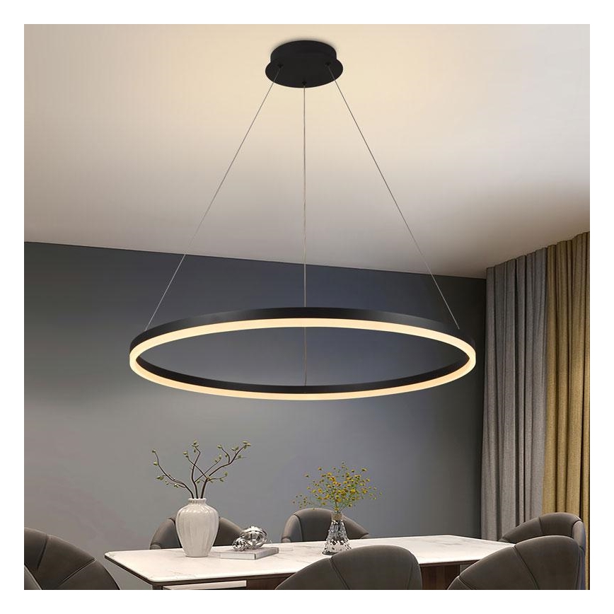 Dimmbare LED-Hängeleuchte LED/55W/230V 3000-6500K d 80 cm + Fernbedienung