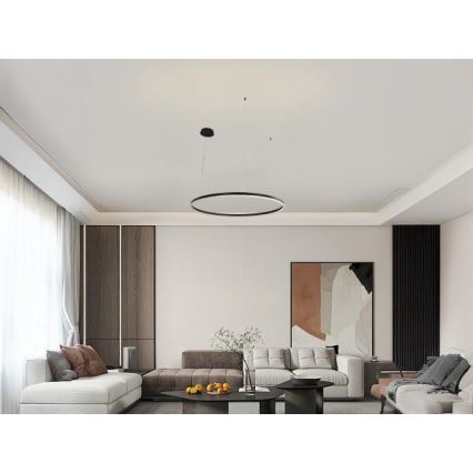 Dimmbare LED-Hängeleuchte LED/55W/230V 3000-6500K d 80 cm + Fernbedienung