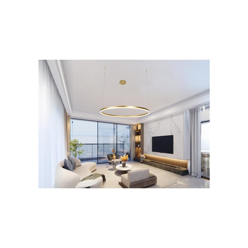 Dimmbare LED-Hängeleuchte LED/55W/230V 3000-6500K d 80 cm + Fernbedienung