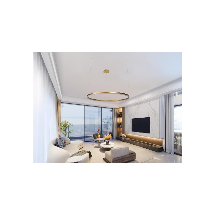 Dimmbare LED-Hängeleuchte LED/55W/230V 3000-6500K d 80 cm + Fernbedienung