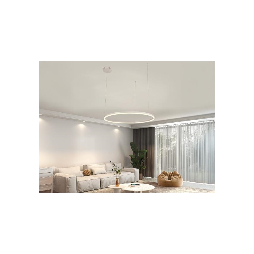 Dimmbare LED-Hängeleuchte LED/55W/230V 3000-6500K d 80 cm + Fernbedienung